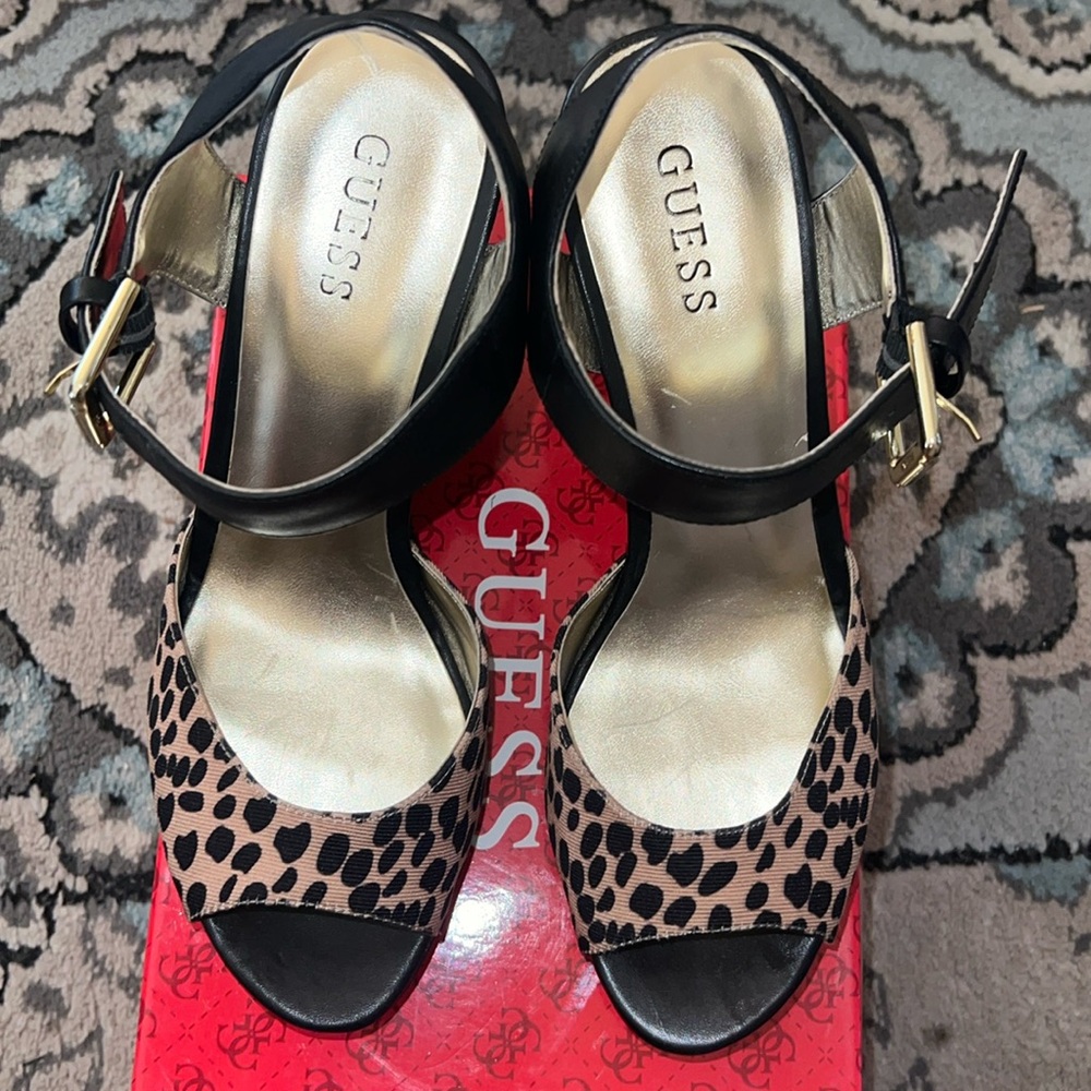 Guess Women’s Leopard Wedges